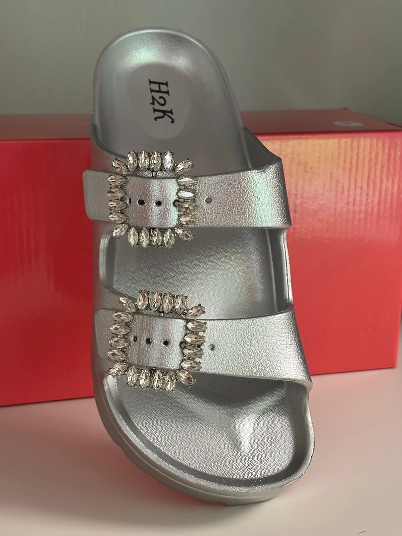 Buddy 2 Stone Silver Sandals
