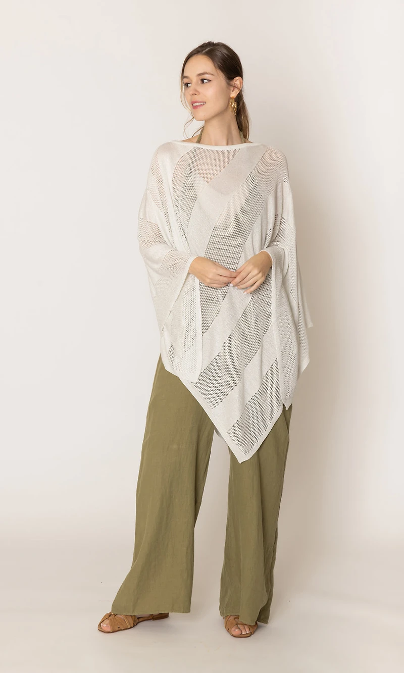 Lurex Mesh Poncho