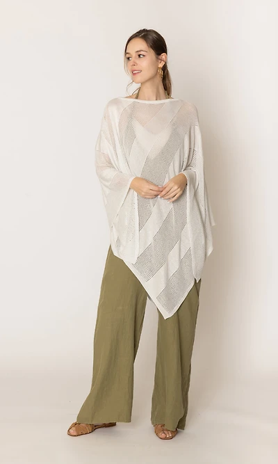 Lurex Mesh Poncho