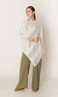 Lurex Mesh Poncho