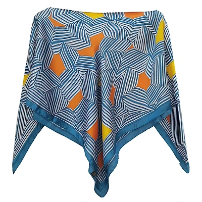 Satin Scarf Poncho