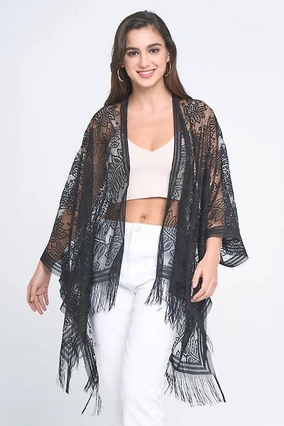 Leaf Lace Kimono