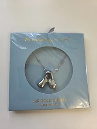 White Gold Bubble Initial