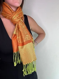 Jacquard Neon Green/Orange