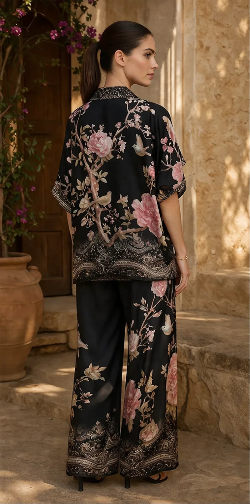 Nera Giardino Silk Set