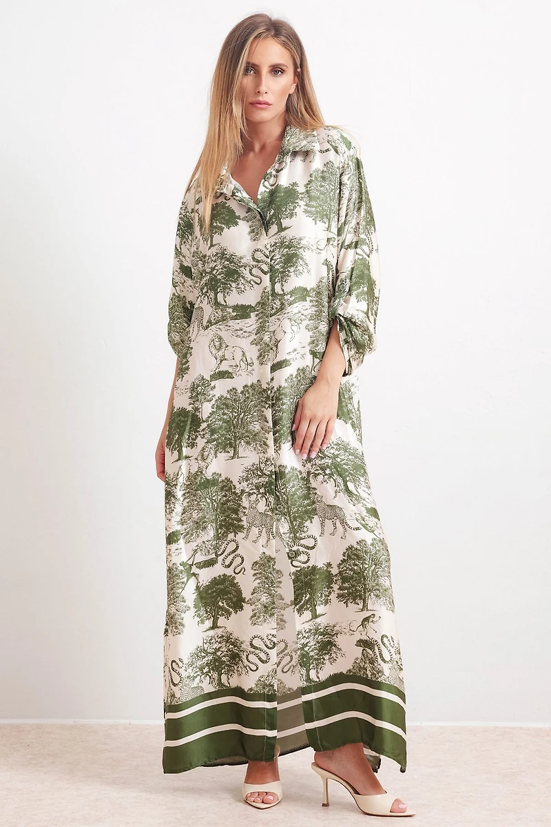 Dream Forest Silk Dress