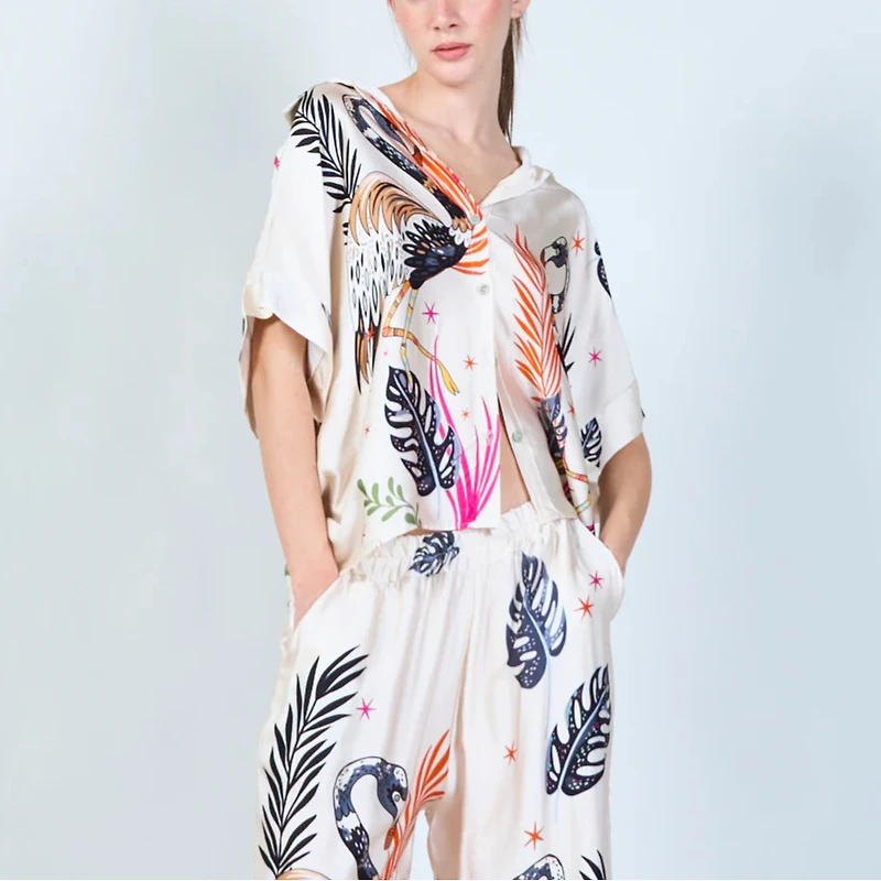 Flamingo Fun Silk Set