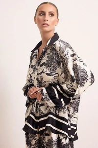 Florence Button Down Silk Set