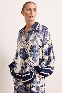 Florence Button Down Silk Set