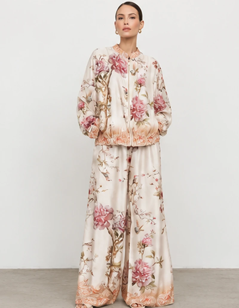 Bianca Giardano Bomber Silk Set