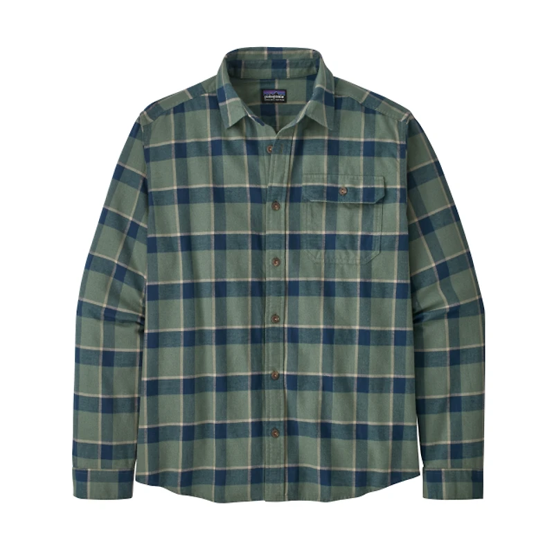 Men's Long-Sleeved Cotton in Conversion Lightweight Fjord Flannel Shirt