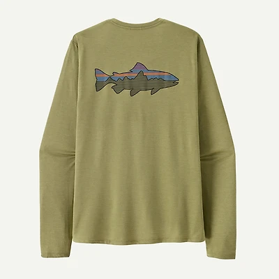 Men's Long-Sleeved Capilene Cool Sun Shirt - Fitz Roy Trout