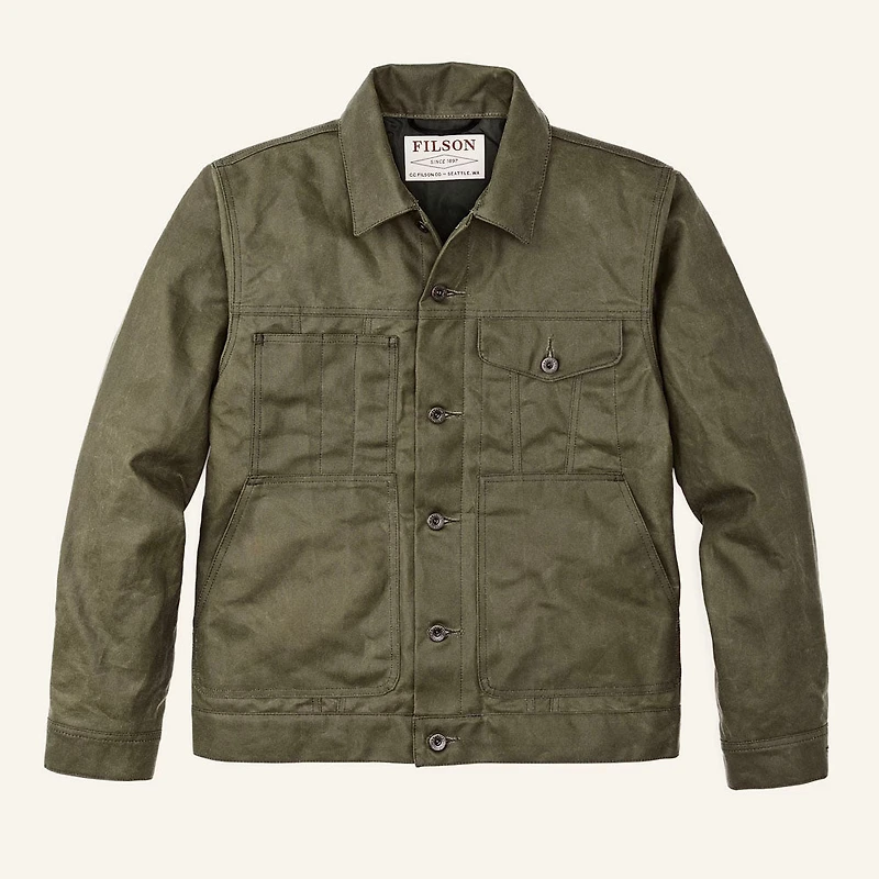 Men's Tin Cloth Short Lined Cruiser Jacket