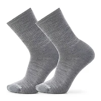 Men's Everyday Solid Rib Crew Socks 2 Pack