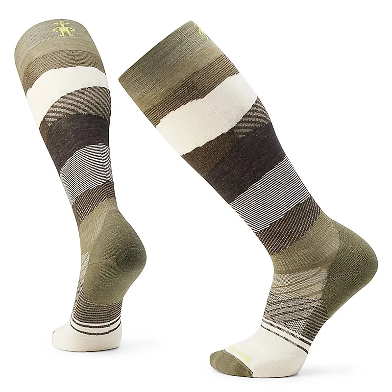 Men's Ski Targeted Cushion Pattern Over The Calf Socks