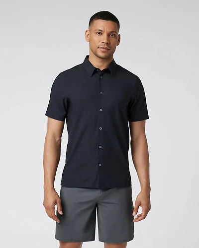 Men's Short Sleeve Manhattan Button Down