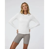 W LS Lux Crew Tee