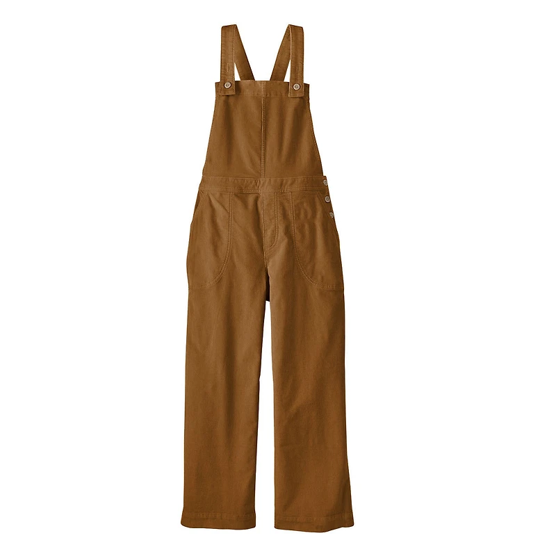 Women's Stand Up Cropped Corduroy Overalls