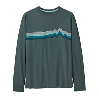 Kids' Long-Sleeved Regenerative Organic Certified Cotton Ridge Rise Stripe T-Shirt
