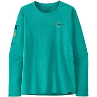 Women's Long-Sleeved Capilene Cool Daily Graphic Shirt - Waters
