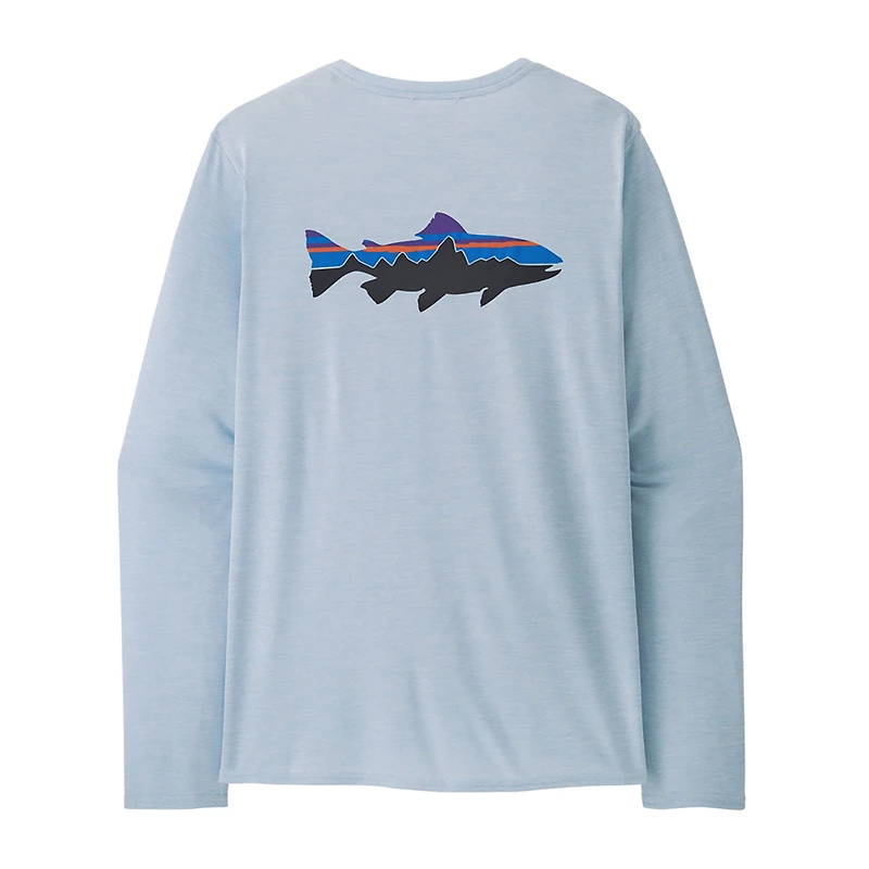 Men's Long-Sleeved Capilene Cool Daily Graphic Shirt - Waters