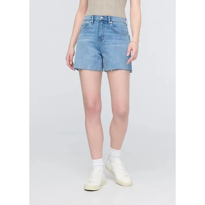 Women's Performance Denim + High Rise Relaxed Short - 5"