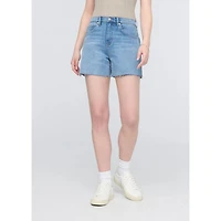 Women's Performance Denim + High Rise Relaxed Short - 5"