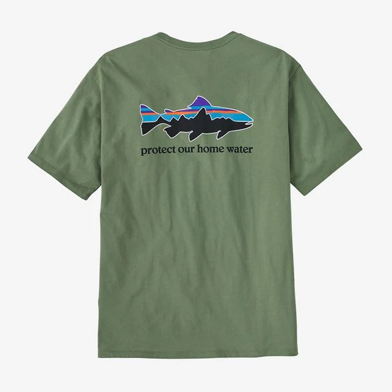 Men's Home Water Trout Organic T-Shirt