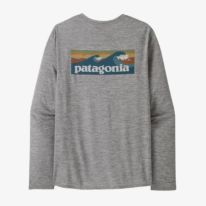 Men's Long-Sleeved Capilene Cool Daily Graphic Shirt - Waters