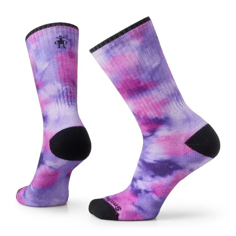 Athletic Far Out Tie Dye Print Targeted Cushion Crew Socks