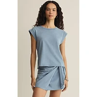 Women's Camino Cotton Jersey Denim Tee