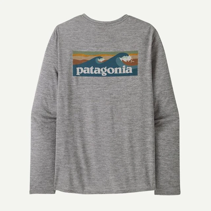 Men's Long-Sleeved Capilene Cool Daily Graphic Shirt - Waters