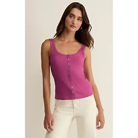 Women's Niko Scallop Rib Tank Top