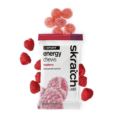 Sport Energy Chews, Raspberry, Single Serving