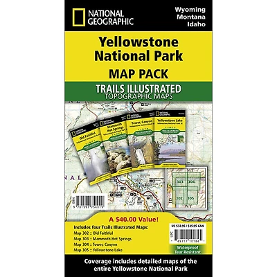 Yellowstone National Park [Map Pack Bundle]