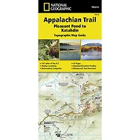 Appalachian Trail Map, Pleasant Pond to Katahdin [Maine]