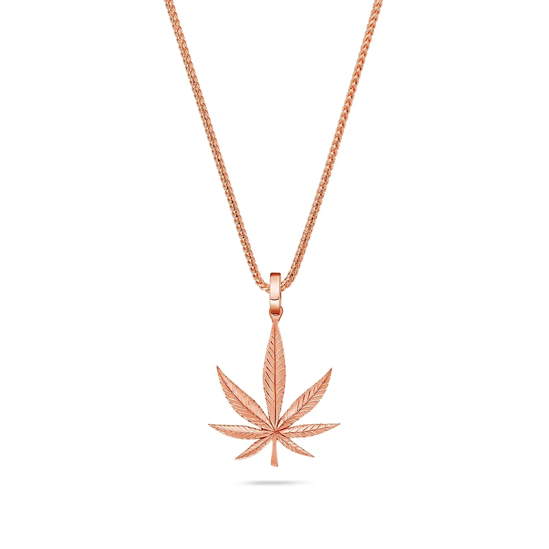 Milli Cannabis Leaf Piece (Solid Gold)