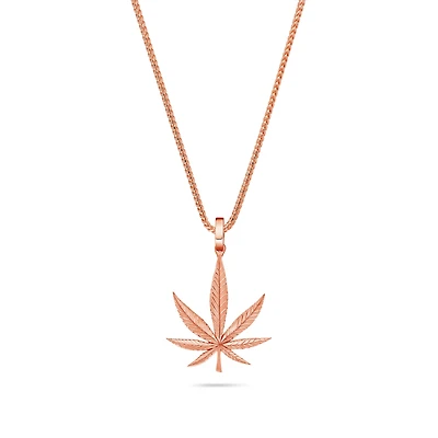 Milli Cannabis Leaf Piece (Solid Gold)