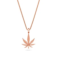 Milli Cannabis Leaf Piece (Solid Gold)