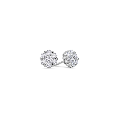 Baby Dax Diamond Cluster Earrings