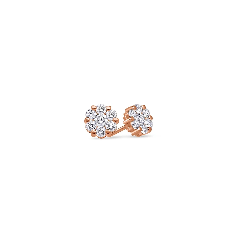 Micro Dax Diamond Cluster Earrings