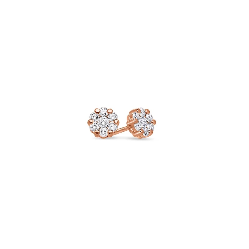 Nano Dax Diamond Cluster Earrings