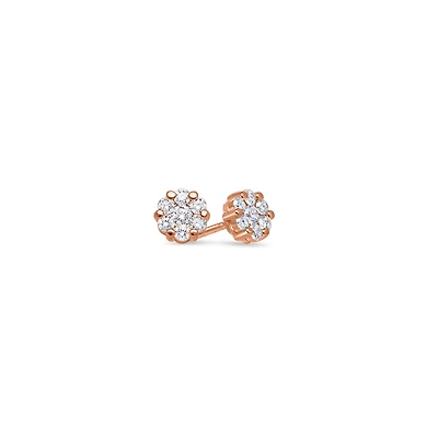 Nano Dax Diamond Cluster Earrings