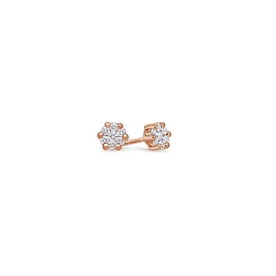 Pico Dax Diamond Cluster Earrings