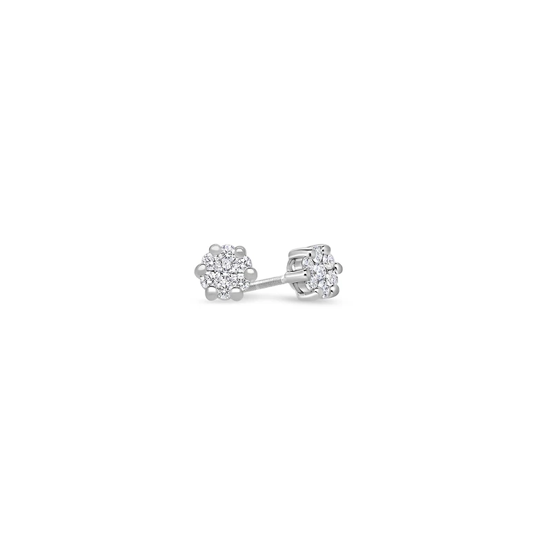 Pico Dax Diamond Cluster Earrings