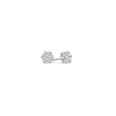 Pico Dax Diamond Cluster Earrings