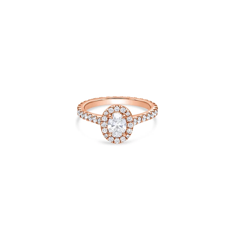 Elle Halo Engagement Ring (GIA Oval, 0.50ct)