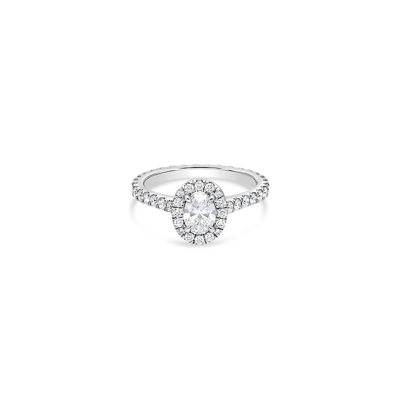 Elle Halo Engagement Ring (GIA Oval, 0.50ct)