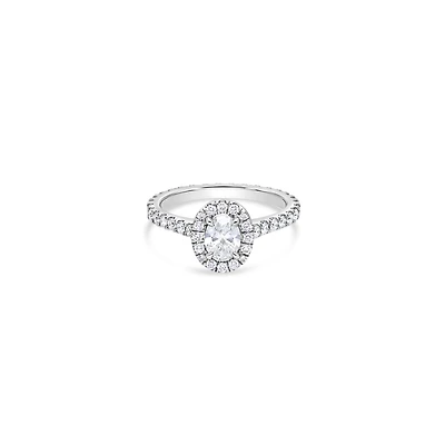 Elle Halo Engagement Ring (GIA Oval, 0.50ct)