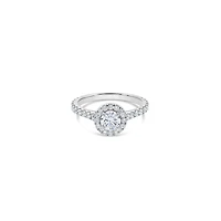 Elle Halo Engagement Ring (GIA Round 0.50ct)